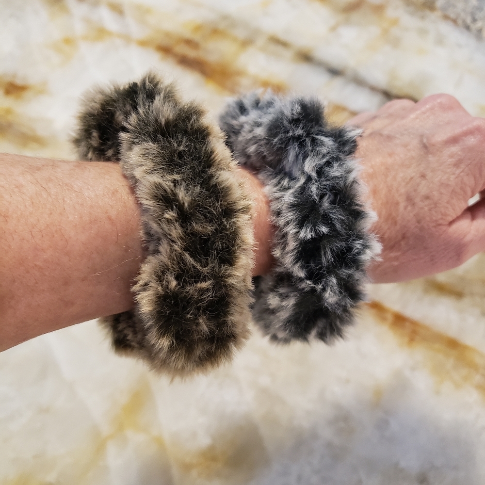 New faux fur hairbands
